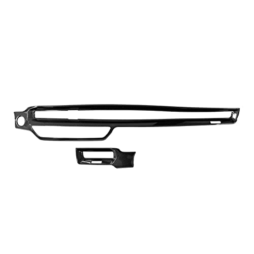 Center Console Dashboard Cover Decals for 2022-2025 Honda Civic 11th Gen Accessories ABS Carbon Fiber Interior Stickers - color: Center Dashboard Cover Trim