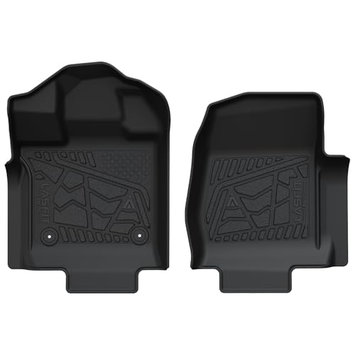 LASFIT Floor Mats for 2015-2026 Ford F-150 Regular Cab Bucket-Seat Carpet Floor, Ford F150 Standard Cab All Weather Portector TPE Waterproof Truck Liners-1st Row Black - style: 1) F-150 Regular Cab| 15-26 | 1st Row Bench Only