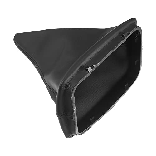 X AUTOHAUX Car Shift Boot Cover Gear Shift Knob Handbrake Gaiter Boot PU Leather for Mercedes-Benz C-Class W204 2008-2013