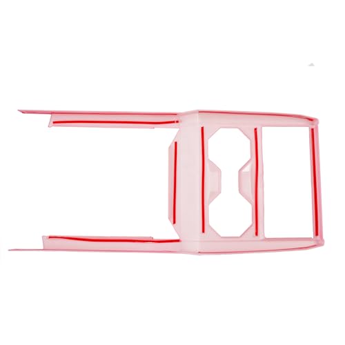 Barong for Tesla Cybertruck Accessoriess Interior Stickers Car Gear Shift Panel Water Cup Cover Trim Frame Decal Pink - color: Gear Shift Panel Water Cup Cover