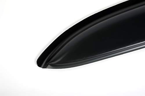 Side Window Wind Deflector fit for 2006-2013 Chevrolet Impala &2014-2016 Chevrolet Impala Limited Model Only, 4pcs Out-Channel Tape-On Rain Guards Set, Dark Smoke Nice Window Visor 94843 - size: 2006-2016 Chevry Impala