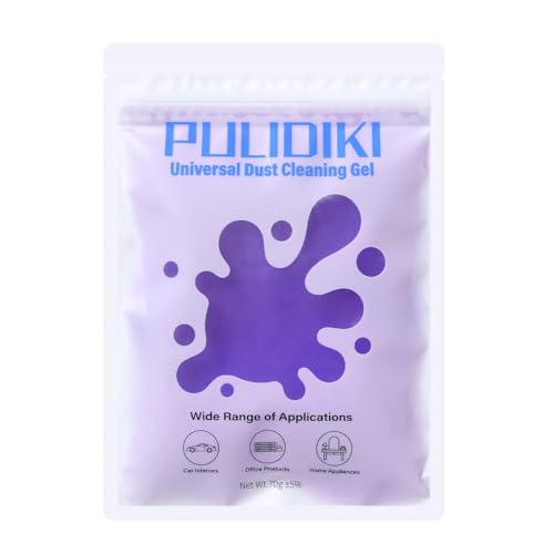 PULIDIKI Car Cleaning Gel Clean Putty, Universal Car Interior Cleaner Slime, Perfect Cleaning Kit Supplies, Auto Detailing Tools Accessories, Dust Remover Gifts for Men Women Purple (70g) - size: Purple 1 Bag (70g)