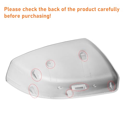 Moonlinks Compatible with Nissan Sentra 2013 2014 2015 2016 2017 2018 2019 Left Side Mirror Cover Replacement, Silver Left Driver Side Door Rearview Mirror Cap Trim - size: Left Silver