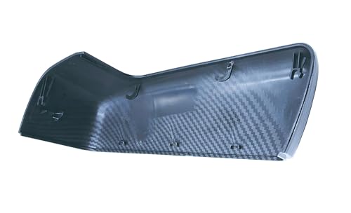 Mirror Cover Cap Trim Compatible with 2019-2024 Chevy Silverado 1500, GMC Sierra 1500 Carbon Fiber - color: Carbon Fiber