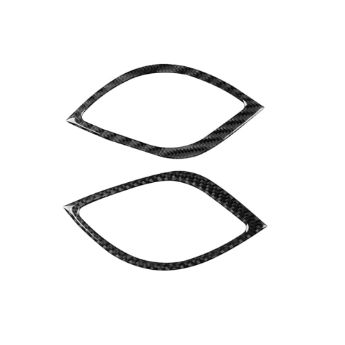 Trim Central Console Side Vent Frame Car Stickers Decals Compatible with Hyundai Genesis Coupe 2013 2014 2015 2016 Interior Accessories Real Carbon Fiber - color: Central Vent