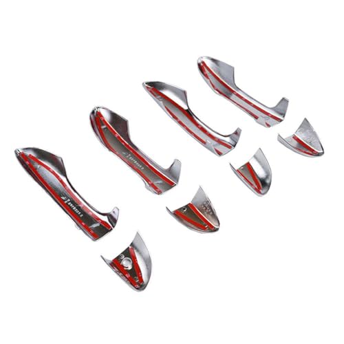 7004 Triple Chrome Plated ABS Door Handle Cover for 2014-2018 Toyota Corolla Sedan