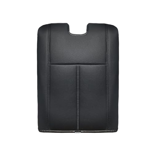 Muslogy Center Console Armrest Cover Fit for Chevy Silverado/Tahoe & GMC Sierra/Yukon 2007-2013 Accessories, Comfort Armrest Pad Console Lid Cushion Vegan Leather Regular Thick(Jump Seat ONLY) - size: 1) 07-13 |Slv&Tahoe&Sra&Yukon| Jump Seat, Regular