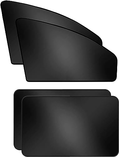 ZATOOTO 4 Pack Car Privacy Curtains, Full Blackout Car Window Shades, Universal Fit for Most Cars, Great for Travel, Camp, Privacy - size: Blackout-4pcs