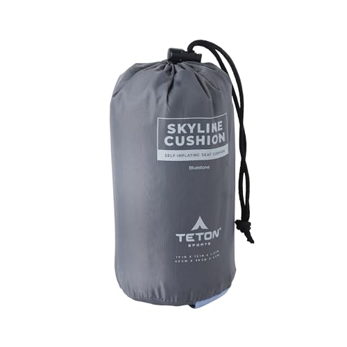 Teton Camping Seat Cushion; Stadium Seat; Office Chair; Car Pad; Inflatable, Bluestone - color: Bluestone