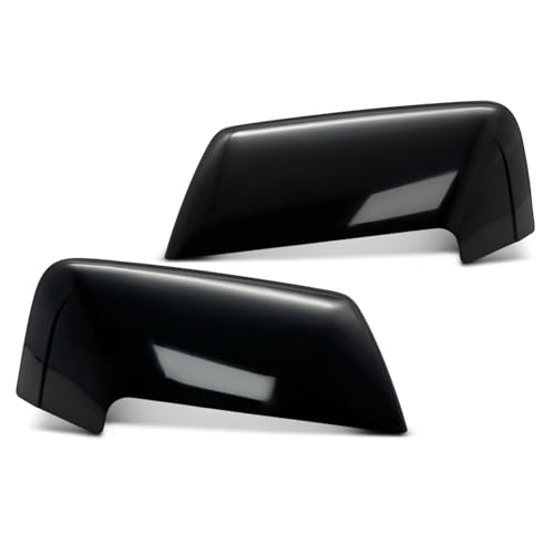 A-Premium 2 PCS Driver and Passenger Side Rearview Mirror Covers Caps - Compatible with Ford Expedition 2007-2017 & Lincoln Navigator 2007-2014 - Smooth Black - color: Smooth Black