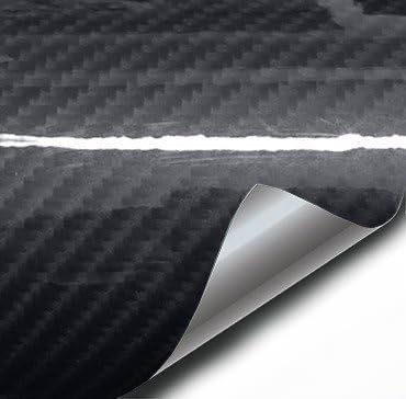 VViViD XPO Black Carbon Gloss Tek R 3 Layer 3D Realistic True Carbon Fiber Look Cast Vinyl Wrap (100ft x 5ft) - size: 100ft x 5ft