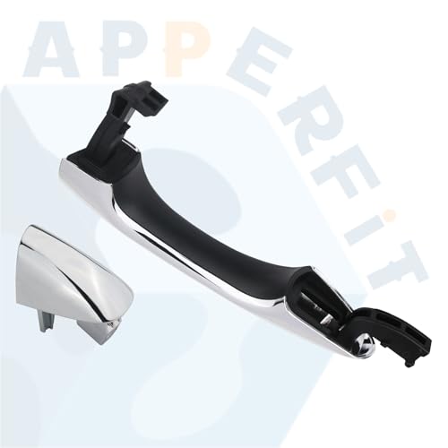 APPERFiT Exterior Door Handle w/End Cap Cover for Front Door Right Passenger Side Chrome Compatible with Kia Sorento 2016 2017 2018 2019 2020 Replaces 82661-C5010 82662-C5030 - size: FR