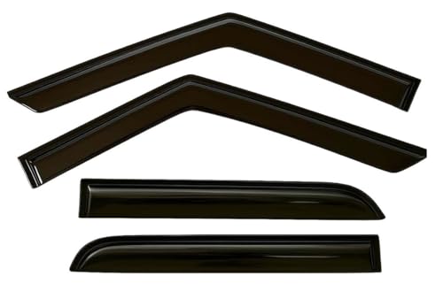 2021-2026 Tape-On Rain Guards for Chevrolet Chevy Trailblazer (Crossover) Side Window Visor Deflectors LS LT ACTIV RS Durable Tinted Shades 2022 2023 2024 2025 - size: For Chevy Trailblazer (Crossover) 2021-2026