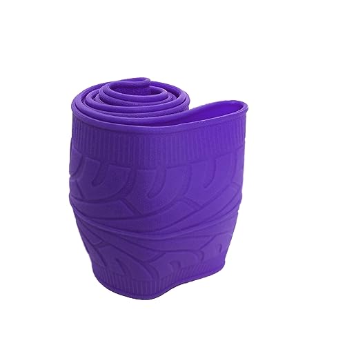 Universal Purple Steering Wheel Cover:13.5 to 15 Inches Stretchable Silicone Anti Skid Steering Wheel Protector Fit for Most Car Models Including Round D Shape or Special Shape - color: Purple