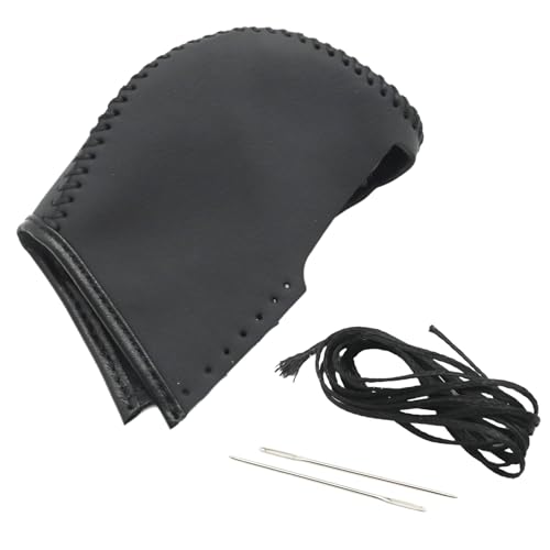 Gear Shift Knob Cover with Black Stitches, Shift Lever Leather Sheath, Replacement for Pathfinder 2013 2014 2015 2016 2017 2018 2019 2020