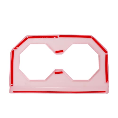 Barong for Tesla Cybertruck Accessoriess Interior Stickers Car Rear Seat Cup Holder Cover Trim Frame Decal Pink - color: Rear Seat Cup Holder Cover Trim Frame