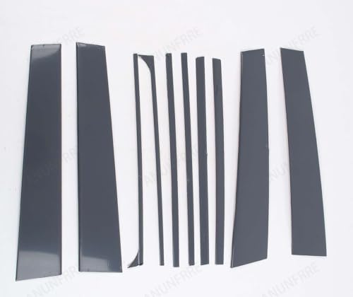 Car Accessories Fit for Toyota Land Cruiser LC300 2022 2023 Stainless Steel Chrome Exterior BC-Pillar Middle Column Window Decorative Strip Cover Trim 10PCS Set