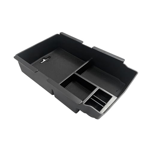 Muslogy Center Console Organizer with Coin Holder Compatible with Honda CRV & CRV Hybrid 2023 2024 2025 2026 LX EX Sport EX-L Sport Touring Hybrid Accessories (Black) - style: V2 Console Organizer W/ Coin Holder
