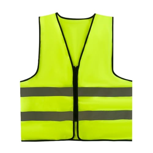 High Visibility Vests Car Safety Vests Neon Yellow Breakdown Vest Reflective Vest Car Breakdown Aid Washable Safety Vests for Drivers Workers -green