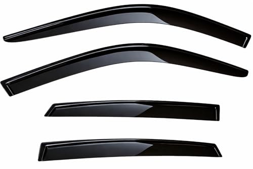 2022-2026 Tape-On Rain Guards for Honda Civic Hatchback Side Window Visor Deflectors HB LX Sport Touring EX-L Tinted Vent Shades Protectors 2023 2024 2025 - size: For Honda Civic Hatchback 2022-2026 (Tape-On)