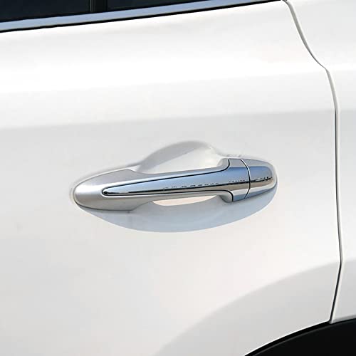 Dreamseek 8Pcs 4 Door Handle Cover Compatible with Toyota RAV4 2013-2018 Exterior ABS Molding Protector Trim (Chrome Plated) - size: Door Handle Cover