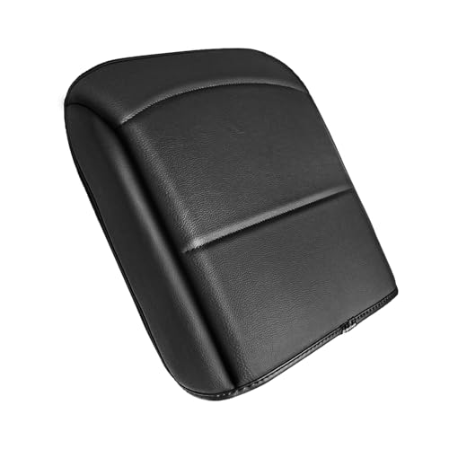 Muslogy Center Console Armrest Cover Fit for Ford F150 2021-2025 2026 Accessories, Comfort Armrest Pad Console Lid Cushion Vegan Leather 1-Inch Extra Thick(Bucket Seat ONLY) - size: 2) 21-25 |F150| Bucket Seat, +Thick