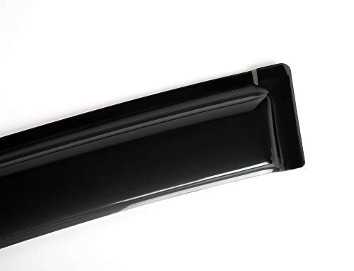 Side Window Visor Wind Vent Deflector fit for 2013-2019 Nissan Sentra,4pcs Outside Mount Style Nice Sun Rain Guards Set, Dark Smoke Window Shade 94248 - size: 2013-2019 Sentra