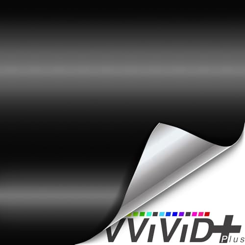 VViViD+ Ultra Matte Deep Black Vinyl Car Wrap Roll with Nano Air Release (3ft x 5ft) - size: 3ft x 5ft
