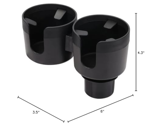 Cup Holder Expander for Car, 2 in 1 Cup Holder Phone Mount with Adjustable Base, Car Cupholder for Yeti Hydro Flasks 16-40oz Cup, 32/40 oz Large Bottles Drink Mugs,Big Cup-Large