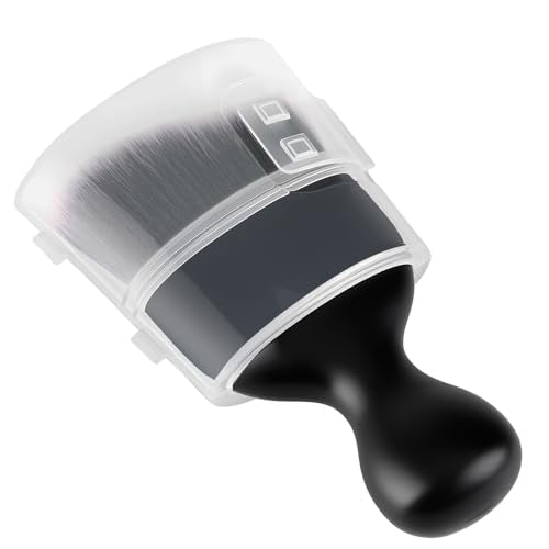 Car Detailing Brush, Soft Bristle Cleaning Brush, Scratch-Free Auto Duster Tool for Dashboard, Air Vents, Leather & Interior Cleaning (Black&White&Dark Brown with Cap) - color: Black&White&Dark Brown with Cap