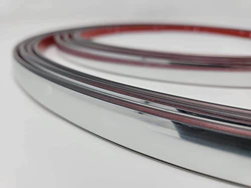 Universal Flexible Chrome Trim to Fit Molding Trim Kit 20 Foot Roll (1/4 inch Wide) - size: 1/4 inch wide