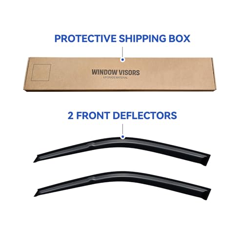 Window Visors Rain Guards for 1992 1993 1994 1995 Honda Civic Coupe, Out-Channel Window Vent Wind Deflectors Visors Shades for 92 93 94 95 Civic 2DR - size: 1992-1995 Honda Civic Coupe