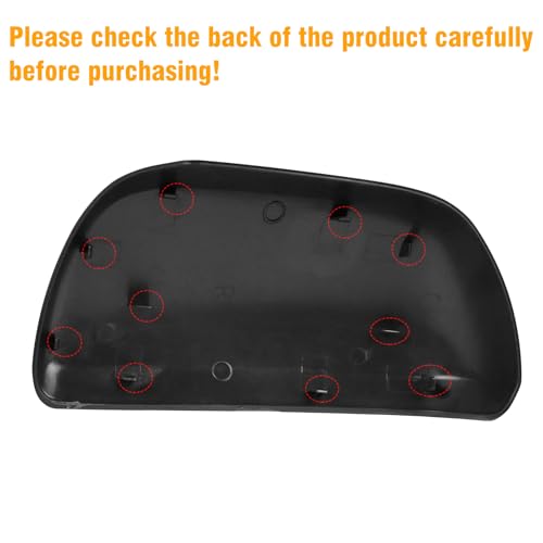 Moonlinks Compatible with Toyota Sienna 2012 2013 2014 2015 2016 2017 2018 2019 2020 Right Passenger Side Mirror Cover Replacement, Blue Right Side Clip-on Mirror Cap Replaces for 87915-08021-J0 - color: Right Blue