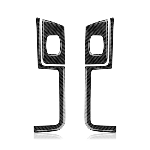 Car Carbon Fiber Decal Sticker Cover Interior Trim for Chevrolet Silverado/GMC Sierra 1500 2500HD 3500HD 2014-2018 Accessories(Rear Window Lift Switch B) - color: Rear Window Lift Switch B