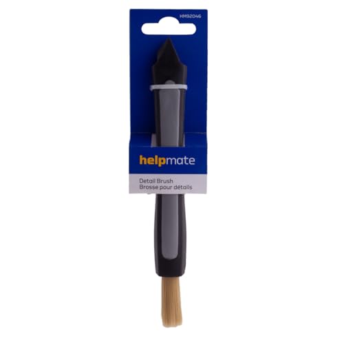 7.25-Inch Dashboard Duster Brush - Compact Detailing Brush with Extra Soft Bristles & Rubber Tip - Auto & Truck Dust Brush - HM92046