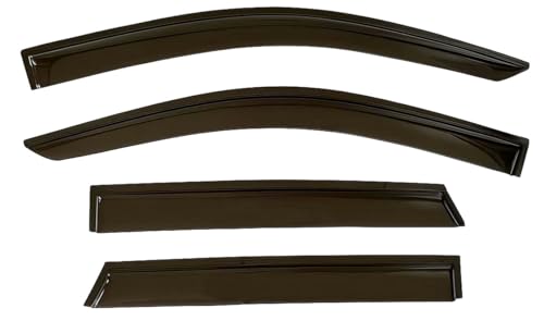 2019-2024 Tape-on Rain Guards for Kia Forte Side Window Deflector Visors EX FE GT LINE LXS Durable Tinted Vent Shade 2020 2021 2022 2023 - size: For Kia Forte 2019-2024