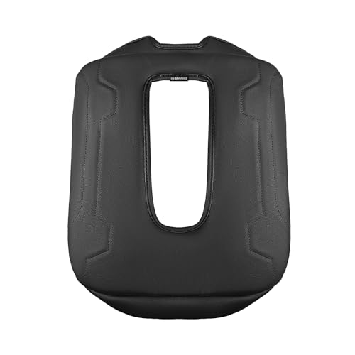 Muslogy Center Console Armrest Cover Fit for Chevy Silverado & GMC Sierra 2019-2026 Accessories, Comfort Armrest Pad Console Lid Cushion Vegan Leather 1-Inch Extra Thick(Split Bench Seat Console ONLY) - size: 1) 19-25 |Silverado & Sierra| Jump Seat, +Thic