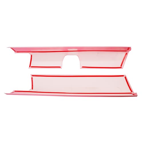 Barong for Tesla Cybertruck Accessoriess Interior Stickers Car Central Control Dashboard Panel Cover Trim Frame Decal Pink 2 Pieces - color: Central Control Dashboard Panel Cover 2pcs