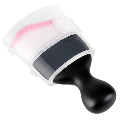 Car Detailing Brush, Soft Bristle Cleaning Brush, Scratch-Free Auto Duster Tool for Dashboard, Air Vents, Leather & Interior Cleaning (Black&Rose with Cap) - color: Black&Rose with Cap
