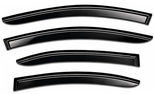 2022-2026 Tape-On Side Window Visor Deflectors for Subaru WRX Smoke Tinted Rain Guards Premium Limited GT 2023 2024 2025 - size: For Subaru WRX 2022-2026
