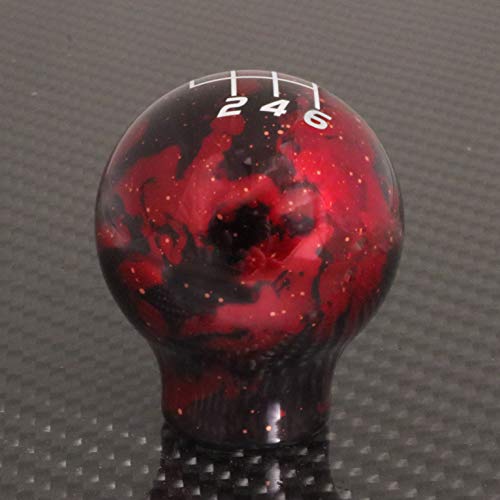 Billetworkz Cosmic Space Shift Knob Compatible with Manual 1999-24 VW MK4/MK5/MK6/MK7/MK8 Golf/GTI/Golf R/Jetta/GLI, Red Cosmic - color: Cosmic Red