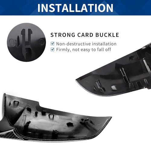 Real Carbon Fiber Side Mirror Cover Compatible with 3-Series F30 F31 F34 / 4-Series F32 F33 F36 / 2-Series F22 F23 / 1 Series F20 X1 E84 M2 F87 (Real Carbon Fiber, F22 F30 F32 F36) - color: Real Carbon Fiber, size: F22 F30 F32 F36