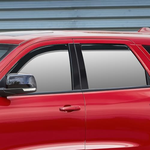Nilight Window Visor Compatible with Dodge Durango 2011-2022 2023 2024 2025 2026 in Channel Window Deflectors Sun Shades, Rain Guards Acrylic-4pcs - size: Durango 2011-2024