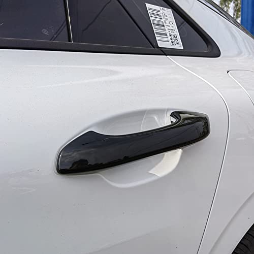 AOKIO ABS Glossy Black Exterior Door Handle Cover Trim for Kia K5 Accessories 2020 2021 2022 2023 2024 2025 with Smart Keyhole (Not for Optima 2015-2019) - size: Door Handle Cover