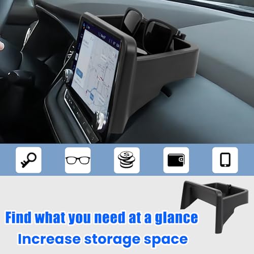 3PCS Center Console Organizer Compatible with 2021-2025 2026 Nissan Rogue S/SV/Rock Creek Dashboard Tray Armrest Storage Box Lower Center Console Interior Accessories(Only Fit 8-Inch Screen) - size: 3PCS Center Console Tray Set