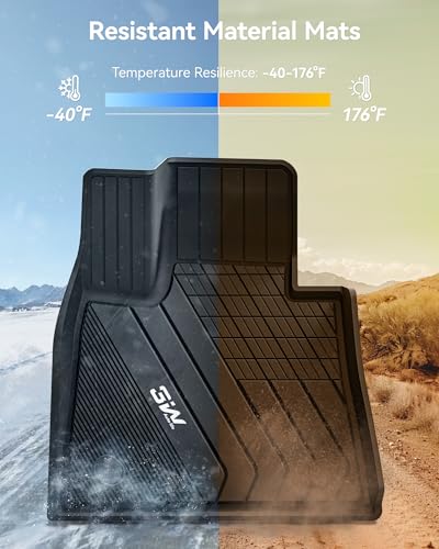 3W BMW X6 Floor Mats Fit for 2020 2021 2022 2023 2024 2025 2026 M/M50i/sDrive40i/xDrive40i G06 All-Weather TPE Floor Liner for BMW X6 1st 2nd Row Full Set Custom Fit Car Liners, Black - style: 4) X6 2020-2026 | Floor Mats