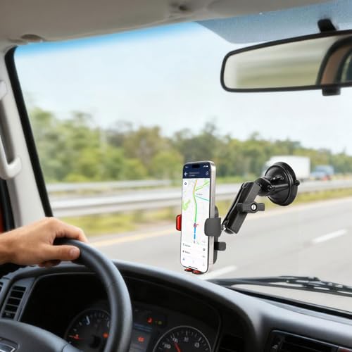 xik 1" Ball Suction Cup Base Mount for Phone Table Action Camera Holder Mount, 3.5" Large Suction Cup Base for Windshield, Compatible with RAM Mounts and Other Standard 1"(25mm) Ball Systems - size: Suction Cup Base
