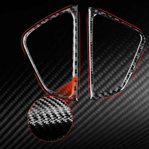 NVCNX Carbon Fiber Accessories for Mercedes Benz GLE GLS 350 450 450e 580 53 63 S AMG 2020-2026 2021 2022 2023 2024 2025 Dash Defogger Air Vent Frame Cover Interior Trim Overlay Sticker Decal 2PCs - color: Dash Defogger Air Vent Trim