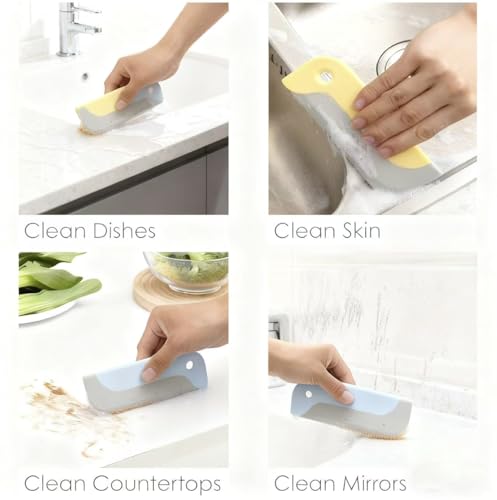 Amouy Small Rubber Squeegee(4 Pack),Kitchen Sink Squeegee for Countertops and Dishes.Multi-Purpose,for Vanity Tops,Bathroom Mirrors,Car Windows and Side Mirrors - size: 4 PACK