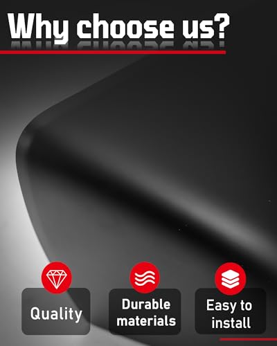 Side Mirror Caps Cover Compatible with Tesla Model 3 2017 2018 2019 2020 2021 2022 2023 2024 2025 Matte Black Mirror Covers - color: Model 3 Matte Black Mirror Covers